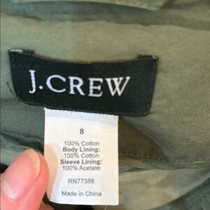 JCrew Women's Army Green Jacket